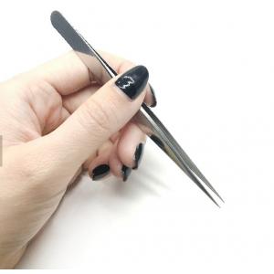 Curve Stright Volume Eyelash Extension Tweezers Custom Logo For  Ladies Eyes Makeup