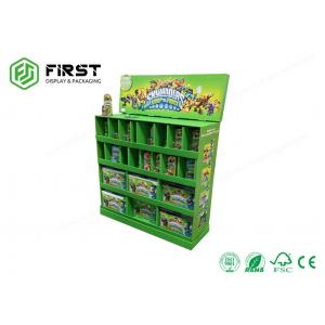 Recyclable POP Carton Stand Customized Printing Cardboard Floor Display Stand