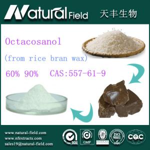 China antifatigue octacosanol rice bran wax extract 90% supplier