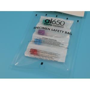 China Customizable Biohazard Specimen Bags For Lab Sample Transport Zipper PP And PE Plastic For Garbage And Chemical Industries supplier
