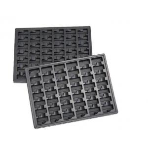China Black Plastic Blister Packaging Box Antistatic Esd Chocolate Blister Tray supplier