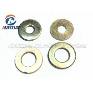 Color Plated Flat Washers Plain Carbon Steel Round Head For Iron Stamping Out