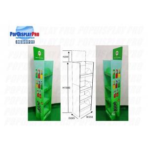 Beverage Drinks Floor Shelf Pop Up Display Stands 5 Tiers 76kgs Holding Capacity