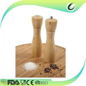 China Multipurpose Bamboo Salt And Pepper Shakers Formaldehyde Free Easy Cleaning supplier
