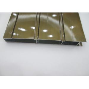 Electrophoresis Painting Aluminium Sliding Door Profiles Slat , Extruded Aluminum Profiles