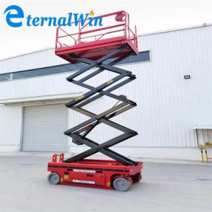 China Boom Lifter Customized Load Capacity Scissor Lift Platform With Emergency Stop Button wholesale
