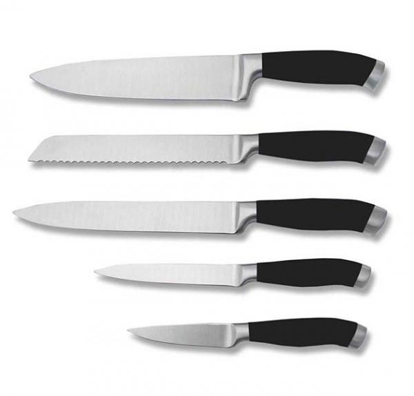 8" Stainless Steel 420J2 Chef knife bread knife set with black color