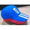 2023 New Style 100% Cotton Golf Cap , Navy And Red Fitted Golf Hats Waterproof