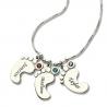 0.52x0.8in 0.18lb Mothers Day Foot Necklace Personalized Nameplate Necklace ODM