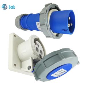 China Padrão ICE60309 Conexão Industrial IP67 Classificação 3Pins ((2P+E) 32Amp supplier