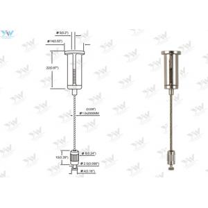 China Height Adjustable LED Panel Suspension Kit / Wire Hanging System For Shopfitters supplier