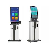 China Self Service Check In Kiosk With Pos Card Reader Slot Cash Register Billing on sale