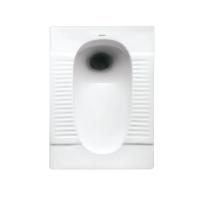 China Glazed Ceramic Squatting Pan With S Tray Bathroom Squat Toilet on sale