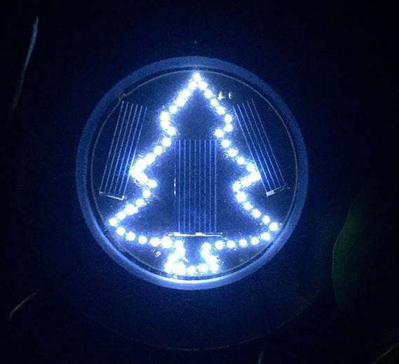Christmas Tree Solar Garden Lights Solar Inground Lights with Stake Mount on