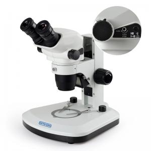 China Pole Stand Zoom Stereo Optical Microscope No Light 0.7x~4.5x Zoom Lens supplier
