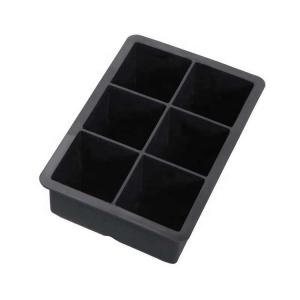 Ice tray food grade silicone ice tray mold silicone 6 grid ice cube mold 6 grid silicone ice tray