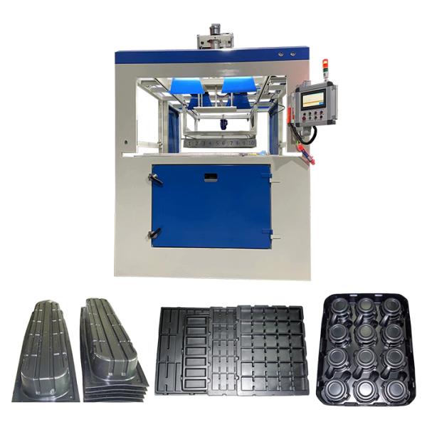 Double Station Full Automatic Blister Forming Machine with Adjustable Size and Servo Motor for 2 to 10 mm Thick Plates