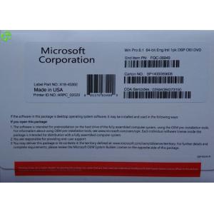 China Microsoft SSD Solid State Drives , OEM Software Windows 7 Professional x64 supplier