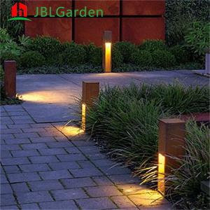 China Home Decoration Garden Lights Corten Steel Light Box 200cm Length With Solar Energy supplier