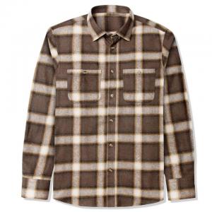                  Fashionable Men&prime;s Flannel Checked Shirt Buckle Ordinary Fitted Long-Sleeved Casual Shirt Pure Cotton             