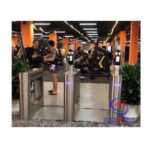 China qr code door access control sport turnstile temperature rfid multiple face recognition for gym entry supplier