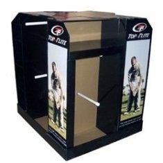 China fournisseur fait sur commande d'affichage de palette de carton avec l'impression polychrome wholesale