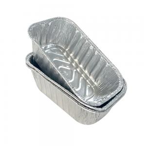 China Rectangular Loaf Pan Cupcake Mould Aluminum Foil Cake Baking Oven for Food Container supplier