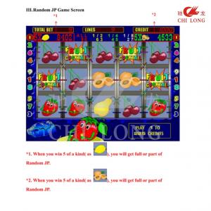 Online Jackpot Fruit Cocktail PCB Board  Casino and Slot Electronic Game Board with VGA output