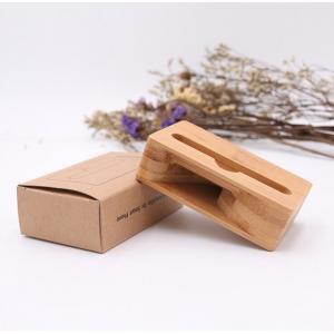 Bamboo Wood Speaker Amplifier Holder , Mini Cell Phone Portable Speaker