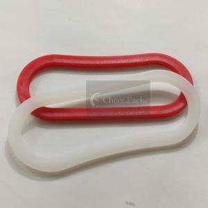 35mm Width PE Plastic Bag Handles 86mm Length For Rice / Soya Bean Bag