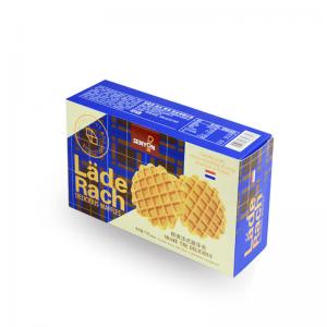 China Luxury Fancy Art Paper Gift Paper Packing Box Gold Stamping For Waffles supplier