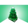 China Green Christmas Tree Cardboard Pallet Display For Promoting Toys , Eye Catching Design wholesale