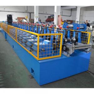 Quench 15KW Roll Forming Line , Upright Racking Shelves Steel Forming Machine