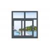 Two Track Aluminium Sliding Windows With Mosquito Net Heat Insulated Glass