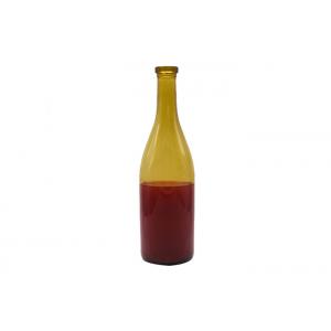 Dark Yellow Lead Free Glass Empty Glass Wine Bottles 750ml Custom Wine Bottle