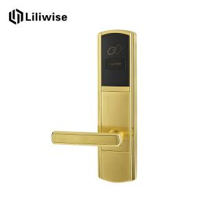 China Golden Hotel Electronic Door Locks , RFID Card Key Card Door Lock For Hotels supplier