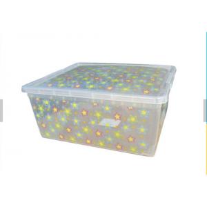 Eco-Friendly Disposable Plastic Containers , Practical Plastic Shoe Storage Boxes With Lid