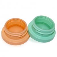 China Round Wax Extract Concentrate Lead Free Glass Jars 5ml 9ml With Child Resistant Lid on sale