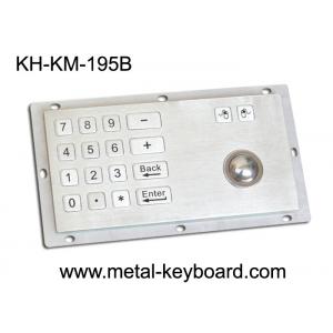 Panel Mount Industrial Industrial Keyboard with Trackball , 16 Keys Digital Keyboard