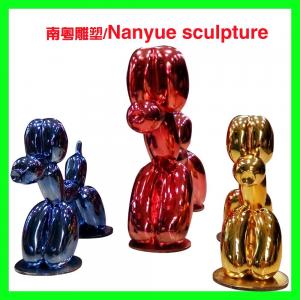 China Hotel mall deco metal effect robert dog statue as decoration in park or hall center wholesale