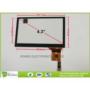 China Thin Thickness Projected Capacitive Touch Panel I2C Interface 4.3 inch wholesale