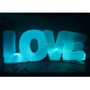 Wedding Inflatable Lighting Decoration Love Led Letter Balloon For Stage