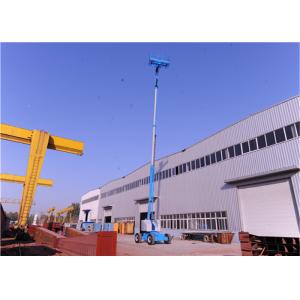 Metal Structure Self Propelled Boom Lift Blue Color 1 Year Warranty Anti Corrosion