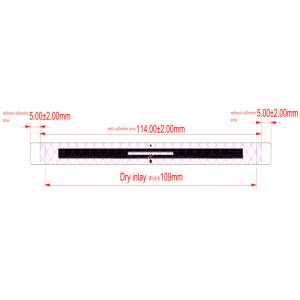 Double Side Adhesive RFID Wet Inlay M4QT Chip Release Paper