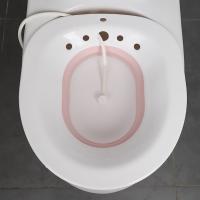 China Foldable Squat Free Sitz Bath with Flusher,Hemorrhoid Relief, Postpartum Care,Vaginal Steam Seat|Yoni Steam Seat on sale