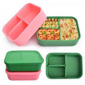 China Shatterproof Harmless Silicone Lunch Containers , Microwaveable Silicone Storage Box supplier
