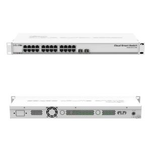 China Two SFP+ Port Datacom Switches SwOS Powered 24 Port Gigabit Ethernet Switch supplier