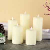 China Hot sale good quality  real wax LED pillar candle for weddings on sale