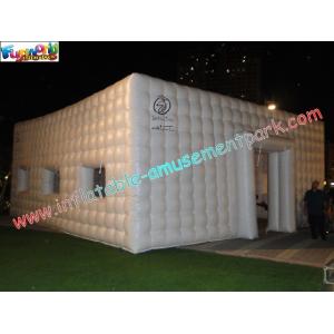 White Cube Inflatable Party Tent , Inflatable Buildings For Exhibition