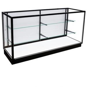 Commercial Retail Store Glass Display Case Cabinet Chain Floor Wood